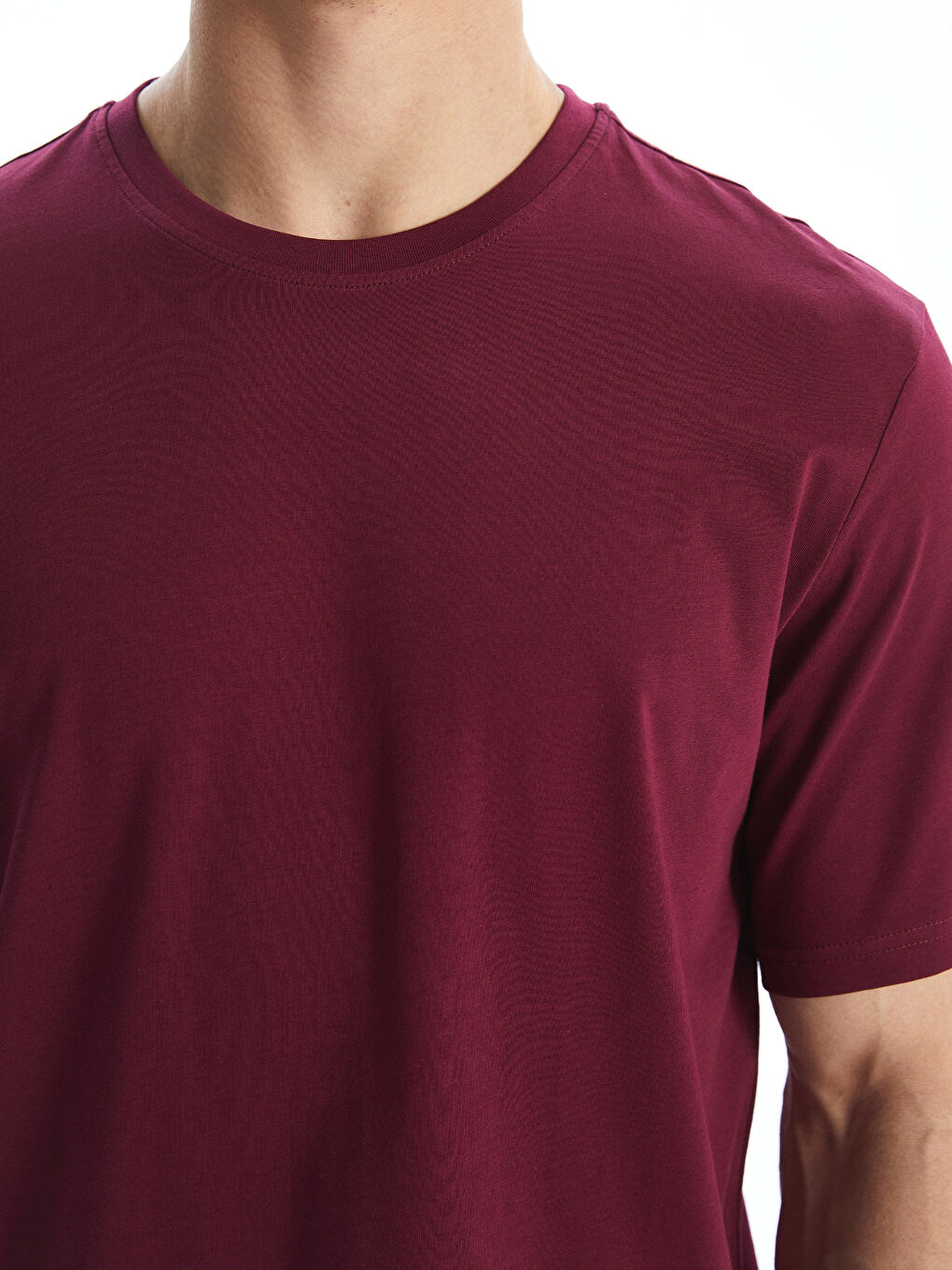 T-shirt pour Hommes en Jersey à Col Rond-2