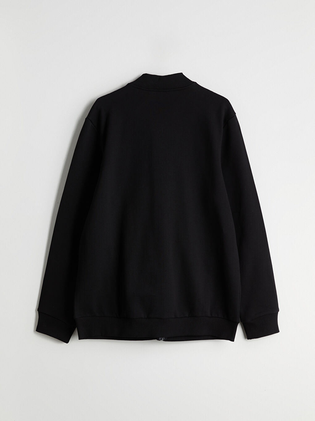 Funnel Neck Plain Men's Zip-Up Sweatshirt -S59355Z8-CVL