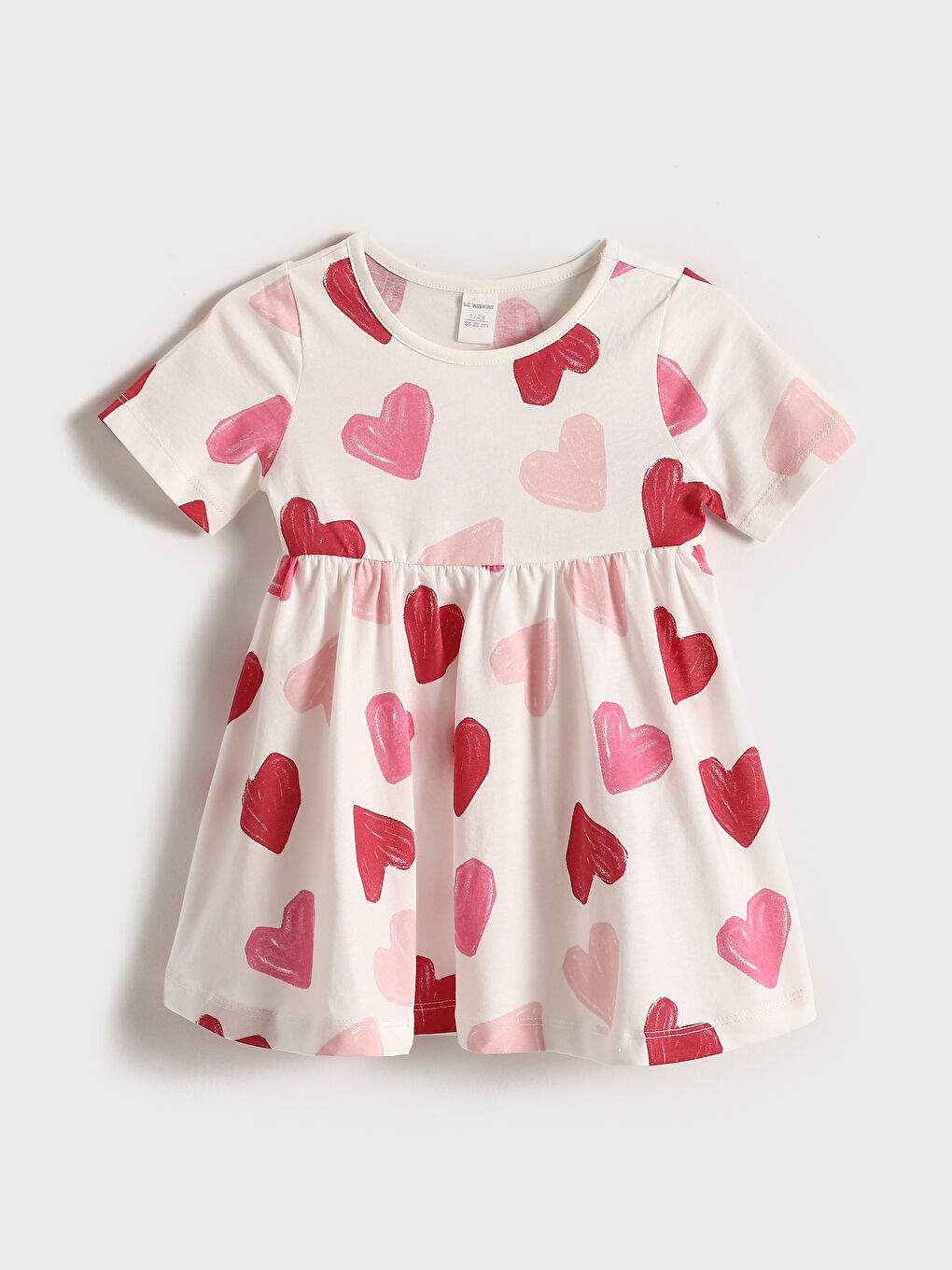 Crew Neck Printed Girls' Dress -S59358Z1-LU7