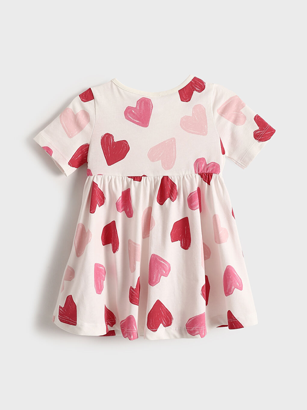 Crew Neck Printed Girls' Dress -S59358Z1-LU7