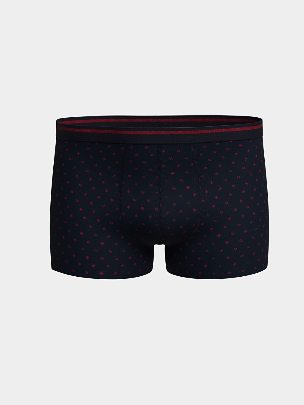 Kırmızı Standart Kalıp Pamuklu Esnek Erkek Boxer