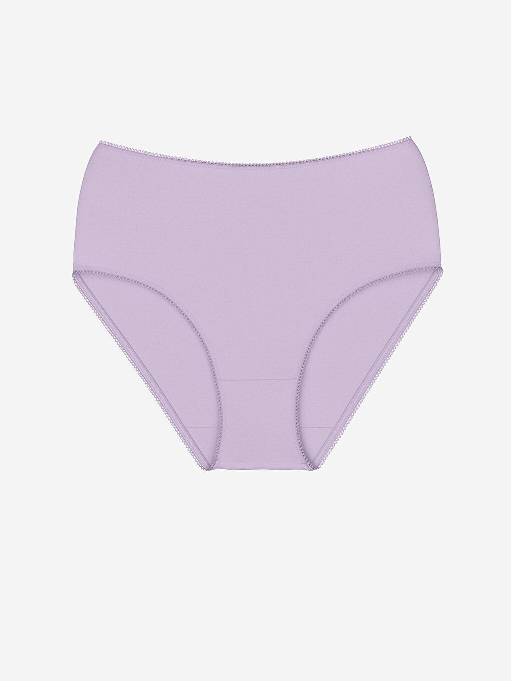 Lila Yüksek Bel Düz Klasik Külot-2