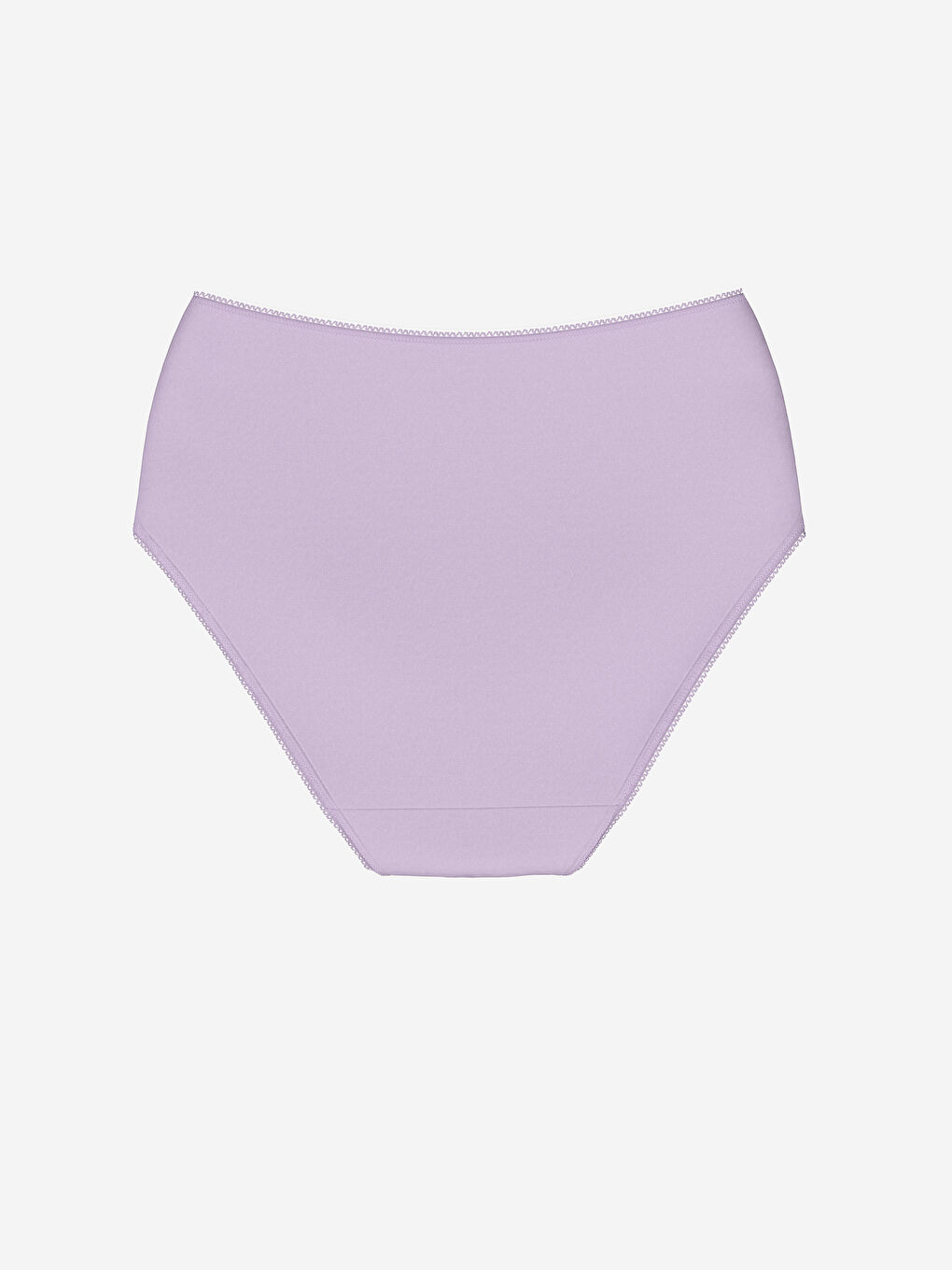 Lila Yüksek Bel Düz Klasik Külot-3