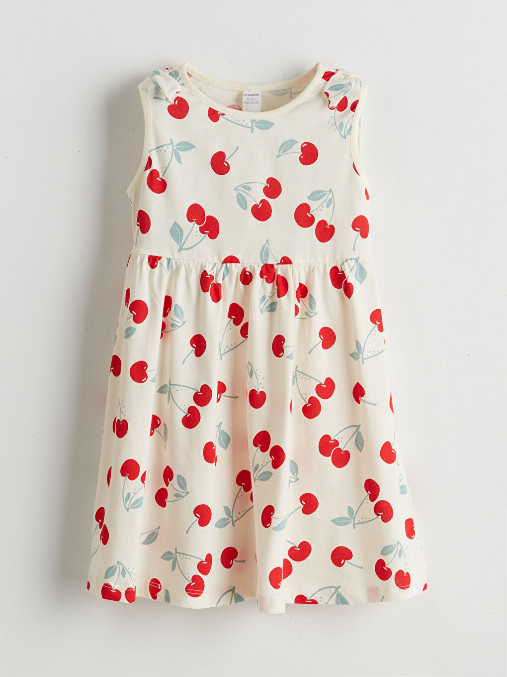 Printed Jersey Ruffled Girls' Dress -S59389Z1-LRA