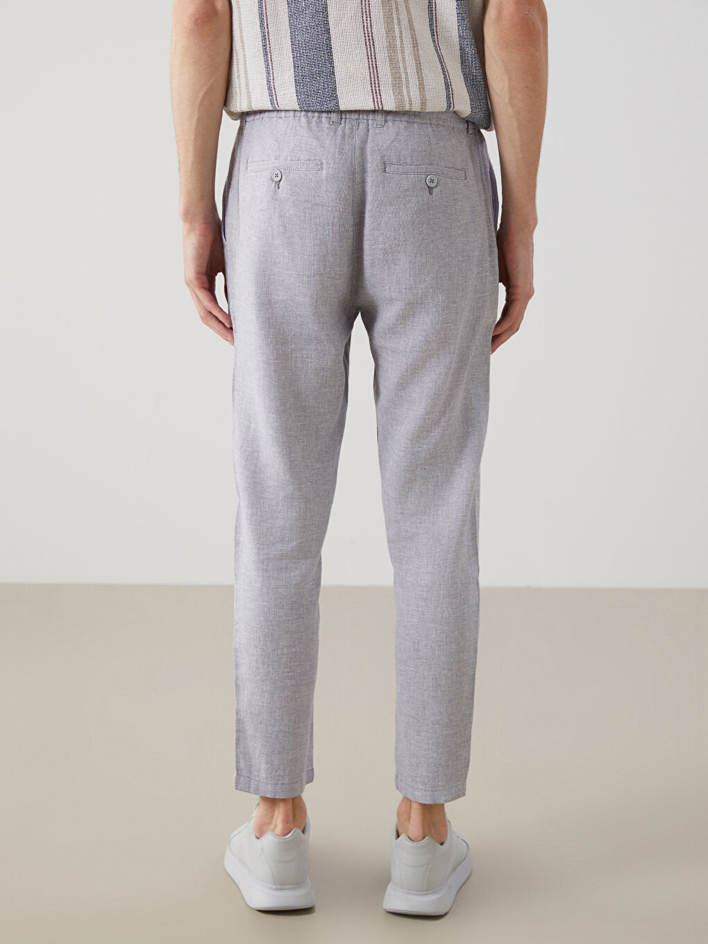 LCW Vision Pantalon homme coupe slim en lin mélangé -S59398Z8-CUZ