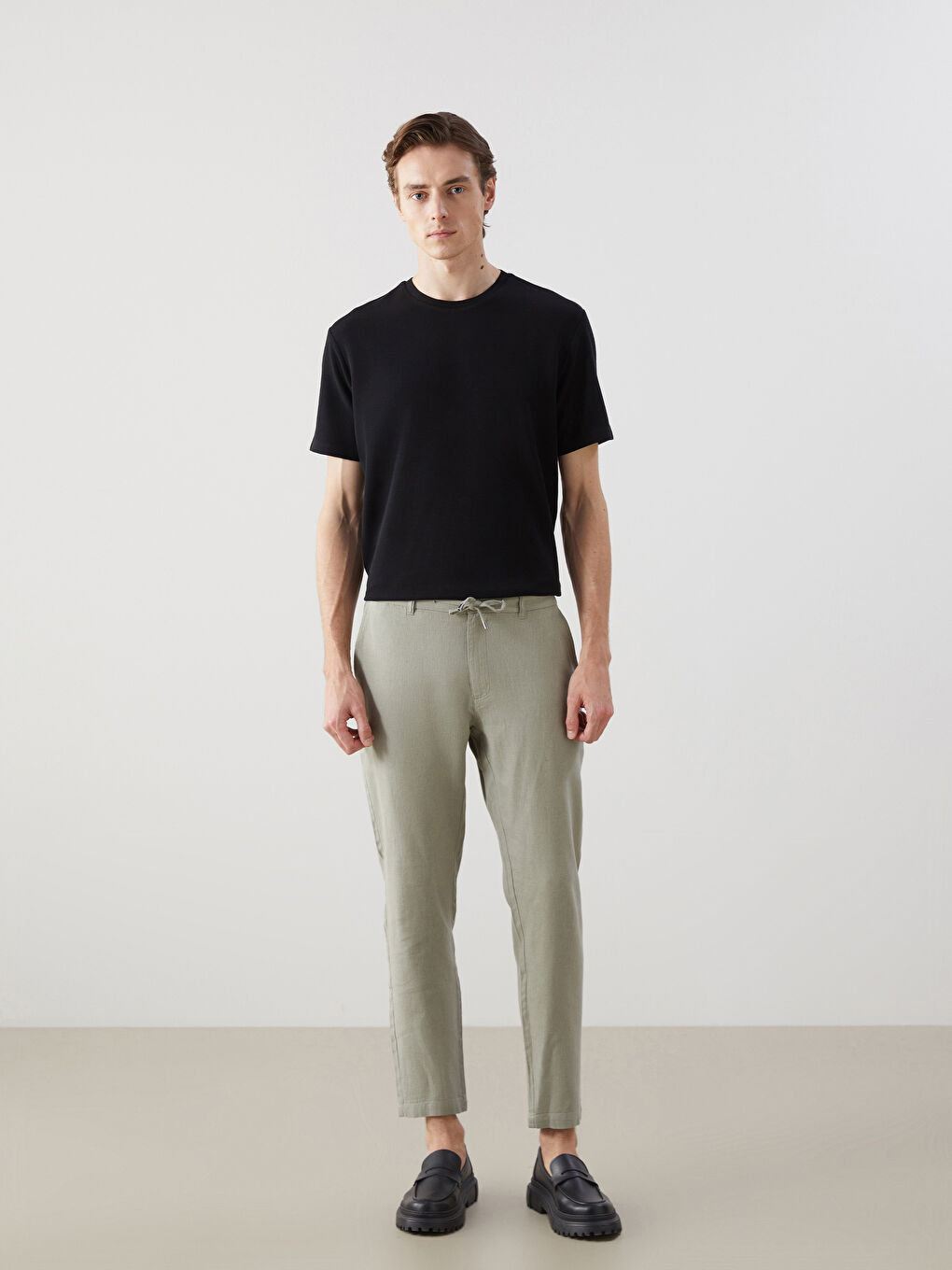 LCW Vision Slim Fit Keten Karışımlı Erkek Pantolon -S59398Z8-YL7