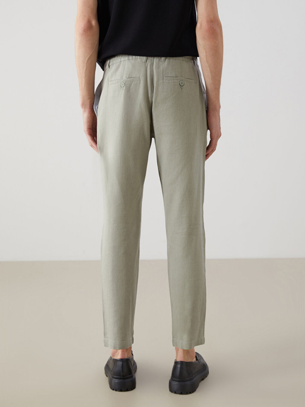 LCW Vision Slim Fit Keten Karışımlı Erkek Pantolon -S59398Z8-YL7