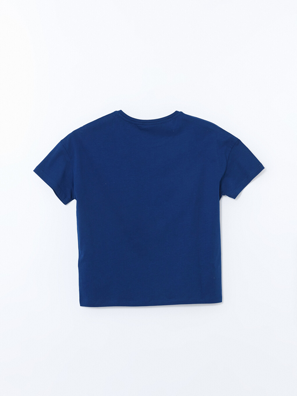 Lacivert Kalp Nakışlı Kadın Pijama Üstü-1