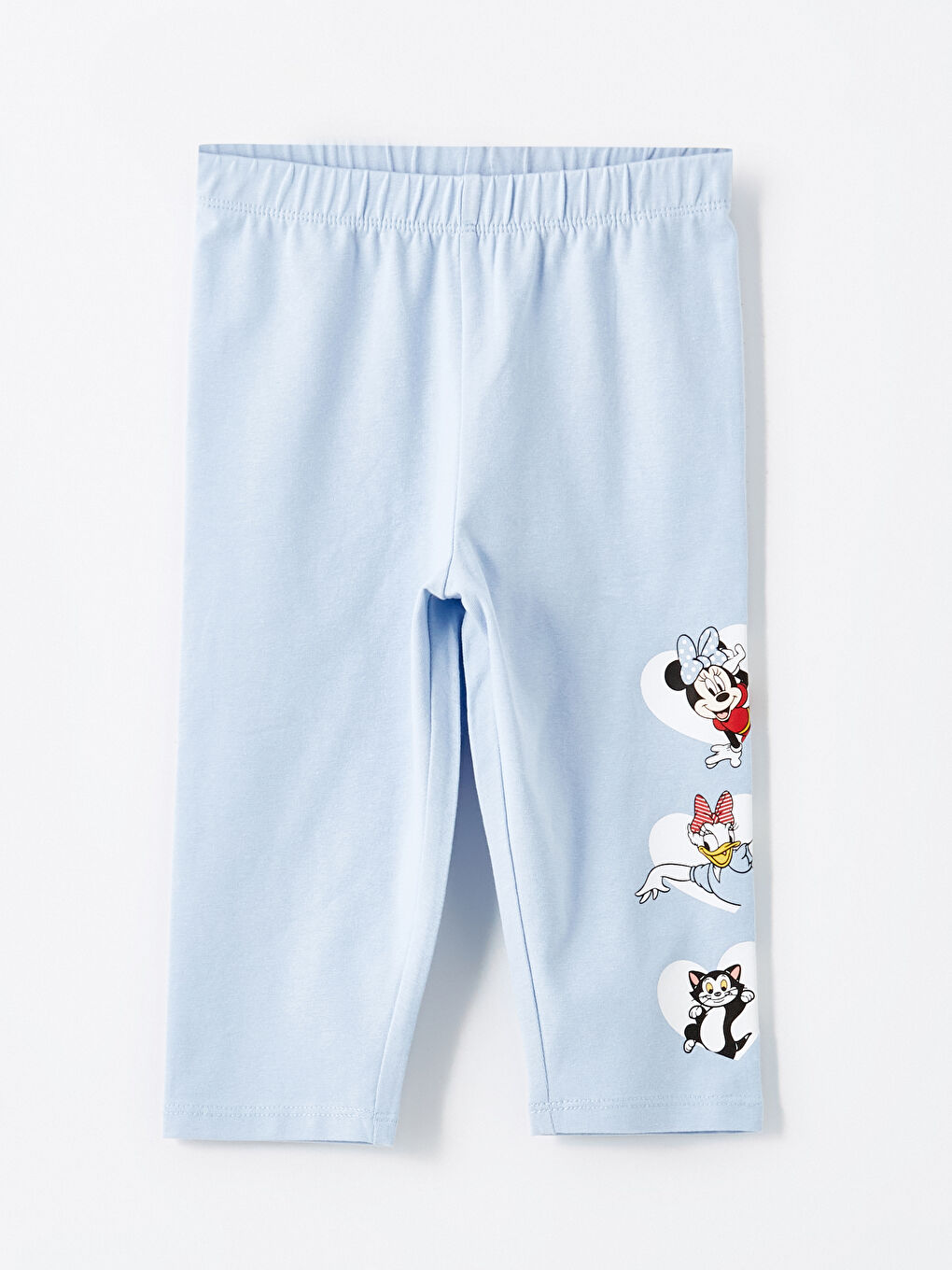 Lila Minnie Mouse Baskılı Kız Çocuk Tayt