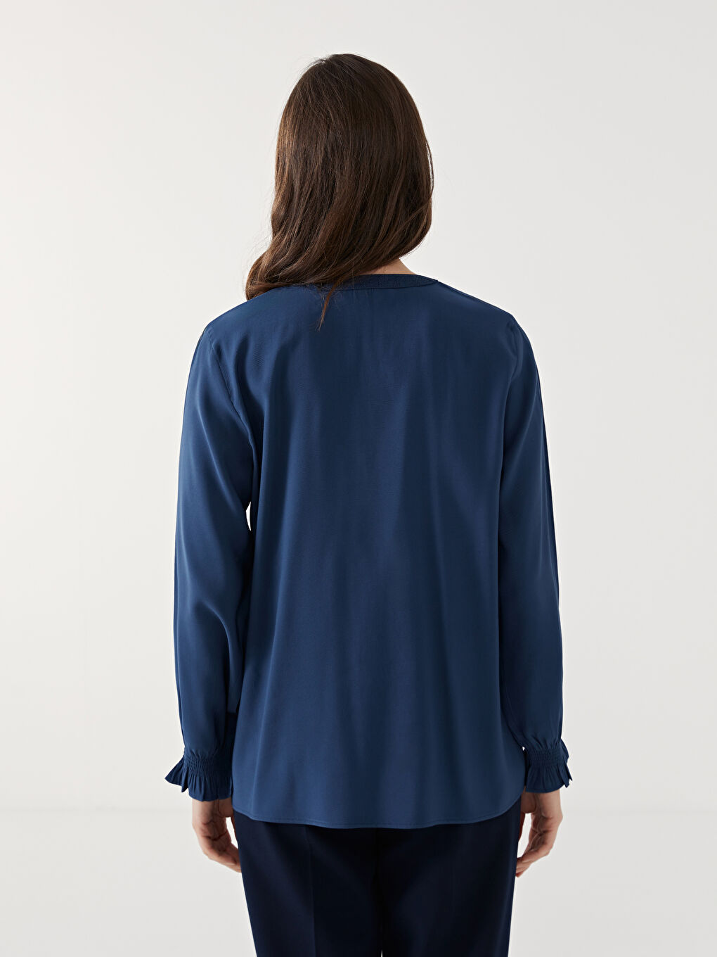 LCW Grace Bluza za Žene sa Kragnom na Vezanje i Vezom -S59435Z8-HSD