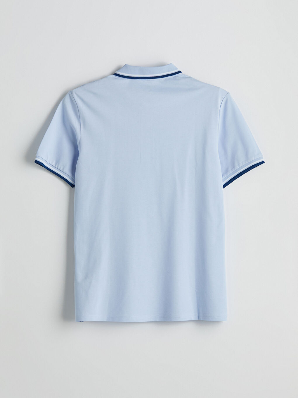 تي شيرت بياقة بولو كم قصير بيكيه للرجال-5