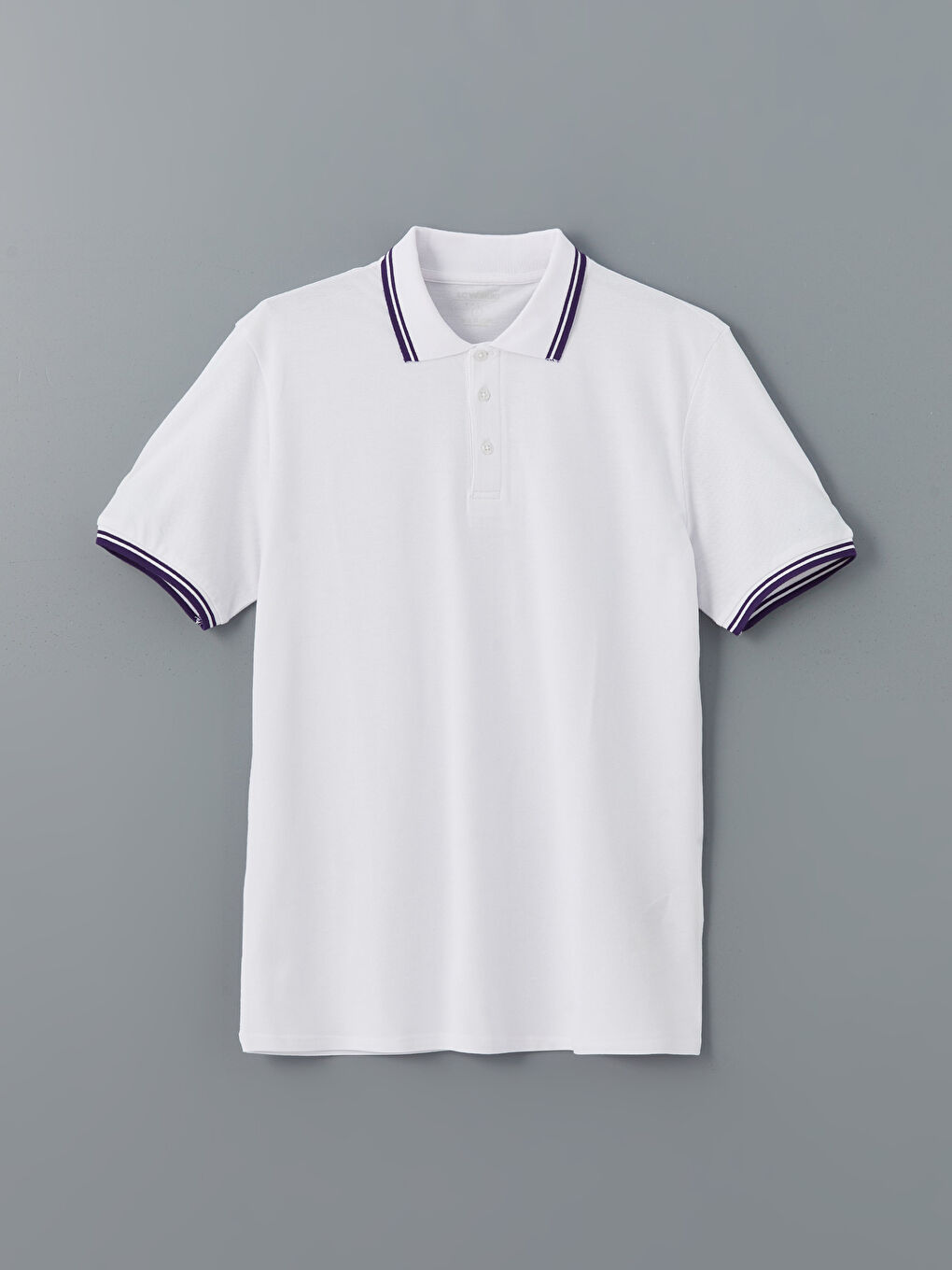 Polo Neck Short Sleeve Pique Men's T-Shirt-4