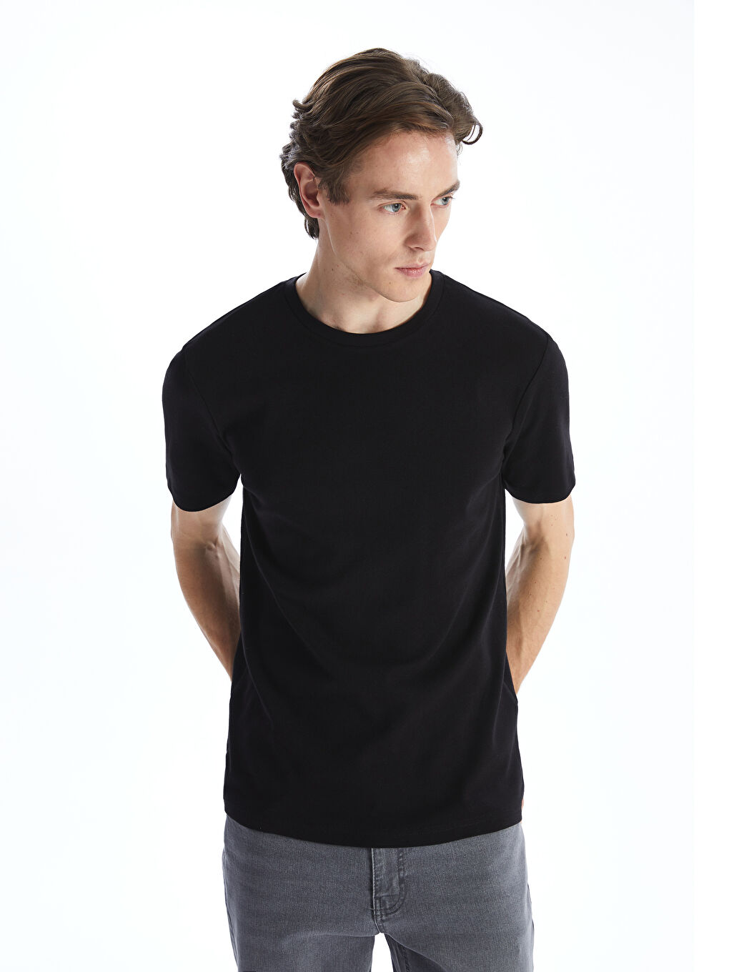 Crew Neck Short Sleeve Men's T-Shirt -S59443Z8-CVL