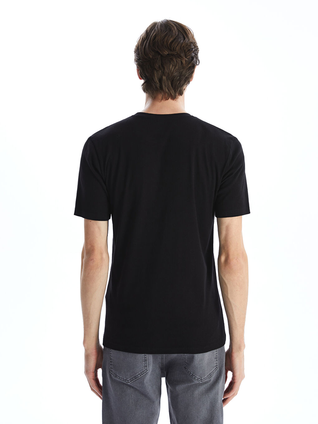 Crew Neck Short Sleeve Men's T-Shirt -S59443Z8-CVL