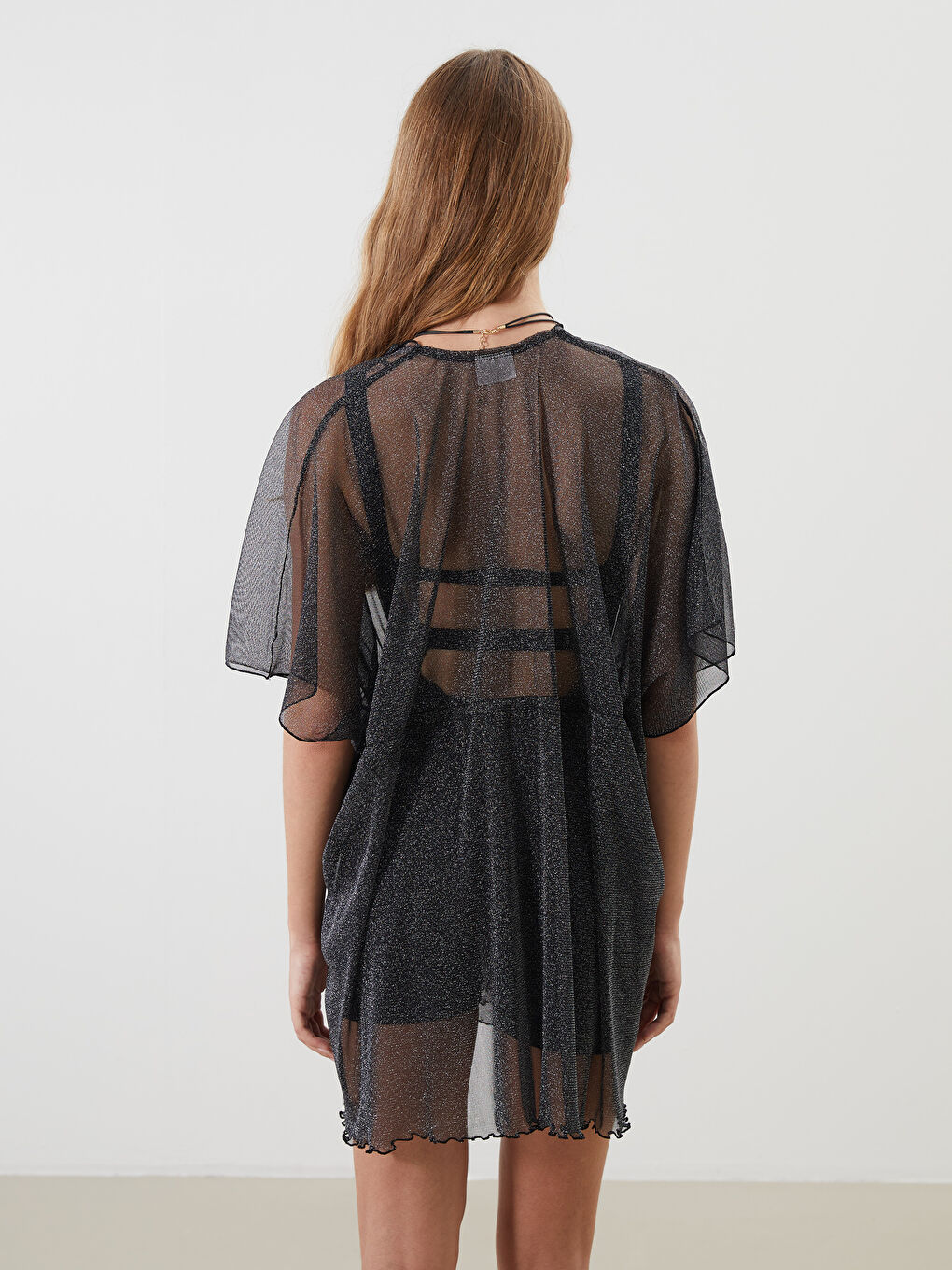 LCW DREAM Šal kragna Sjajni izgled Ženski Kimono -S59449Z8-SLQ