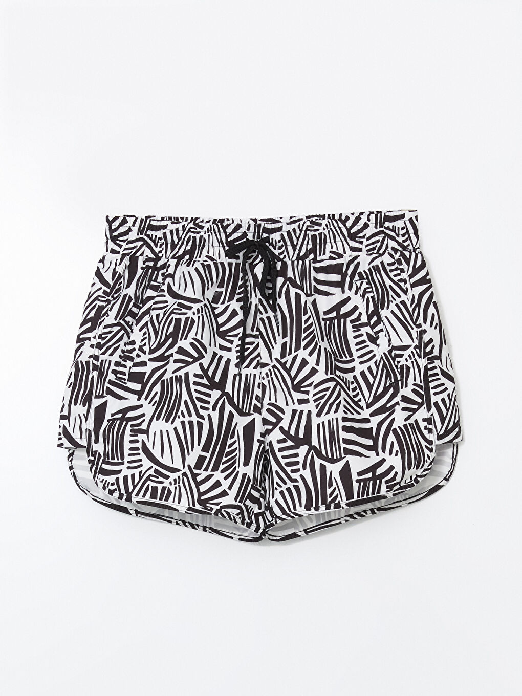Women's Elastic Waist Patterned  Shorts -S59450Z8-LQJ