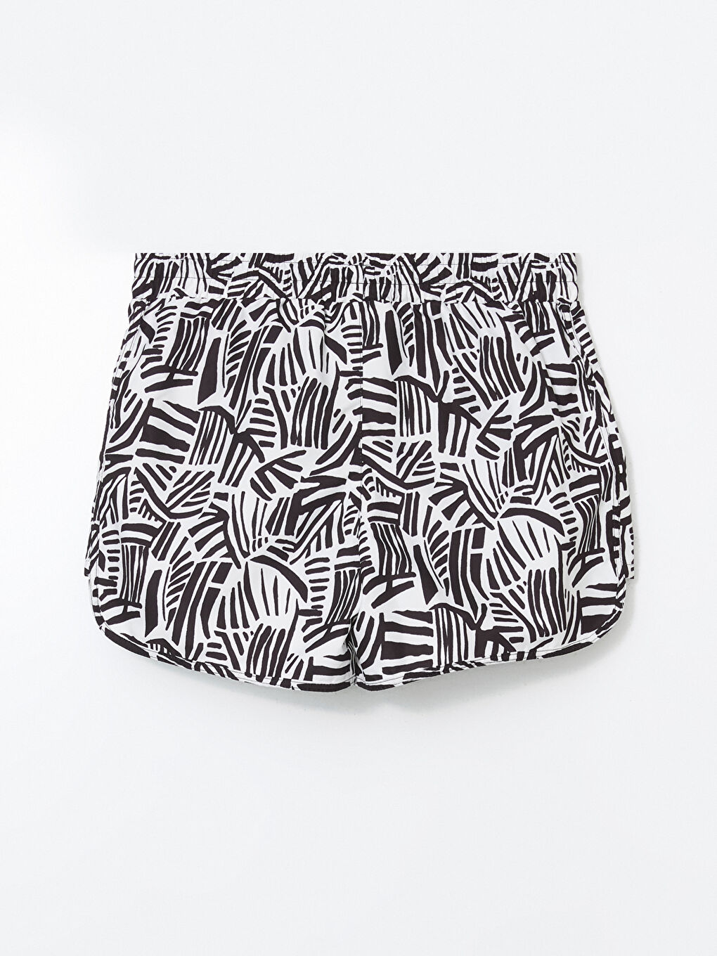 Women's Elastic Waist Patterned  Shorts -S59450Z8-LQJ