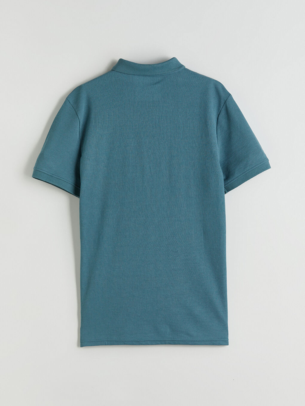 T-shirt Texturé à Manches Courtes pour Hommes avec Col Polo-5