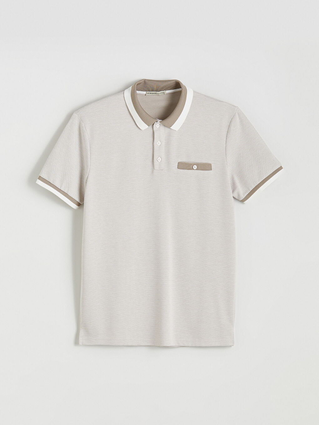 T-shirt à motifs à manches courtes pour hommes avec col polo-4