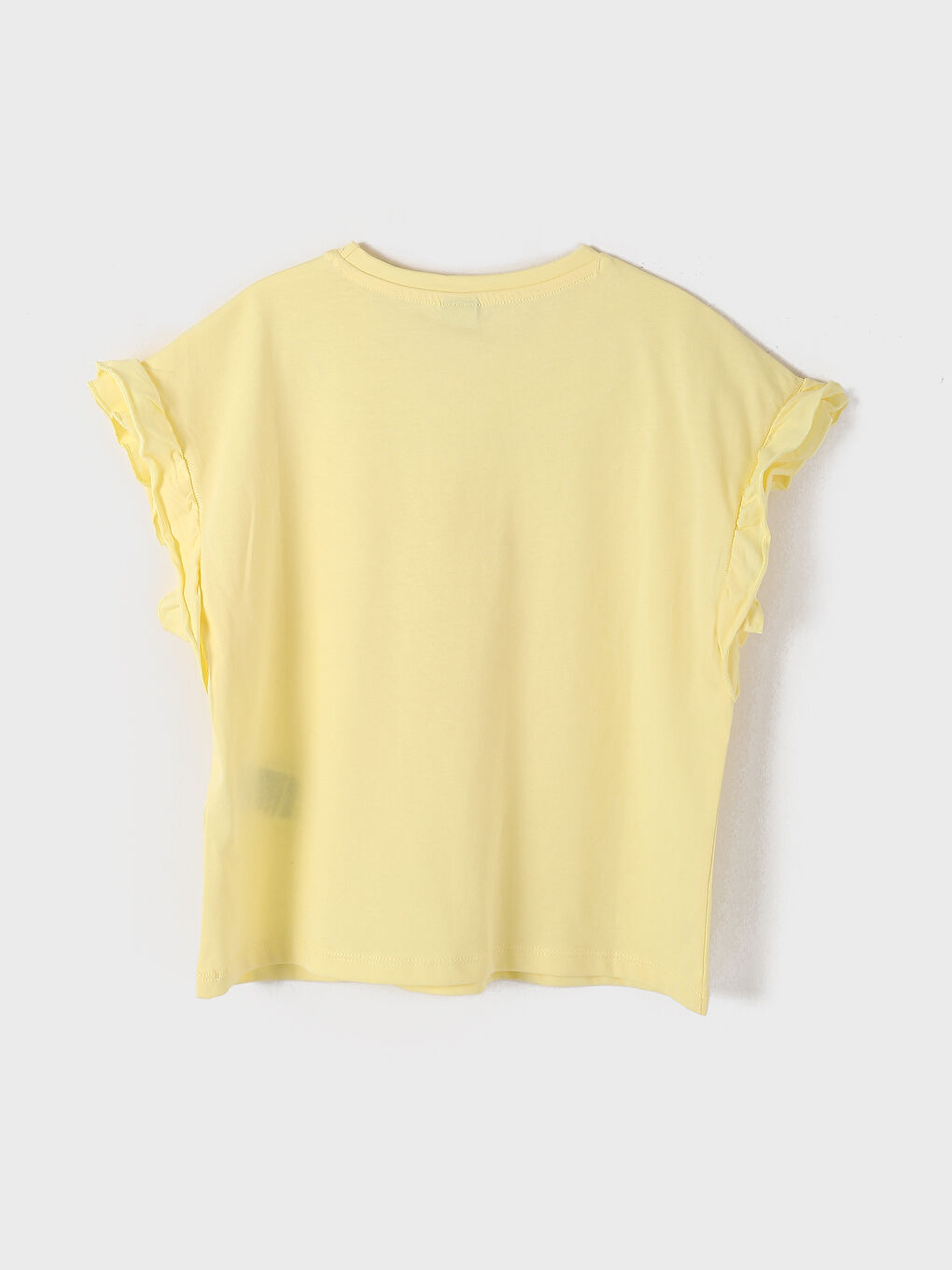 تيشيرت بأكمام قصيرة ورقبة دائرية بطبعة زهور-1