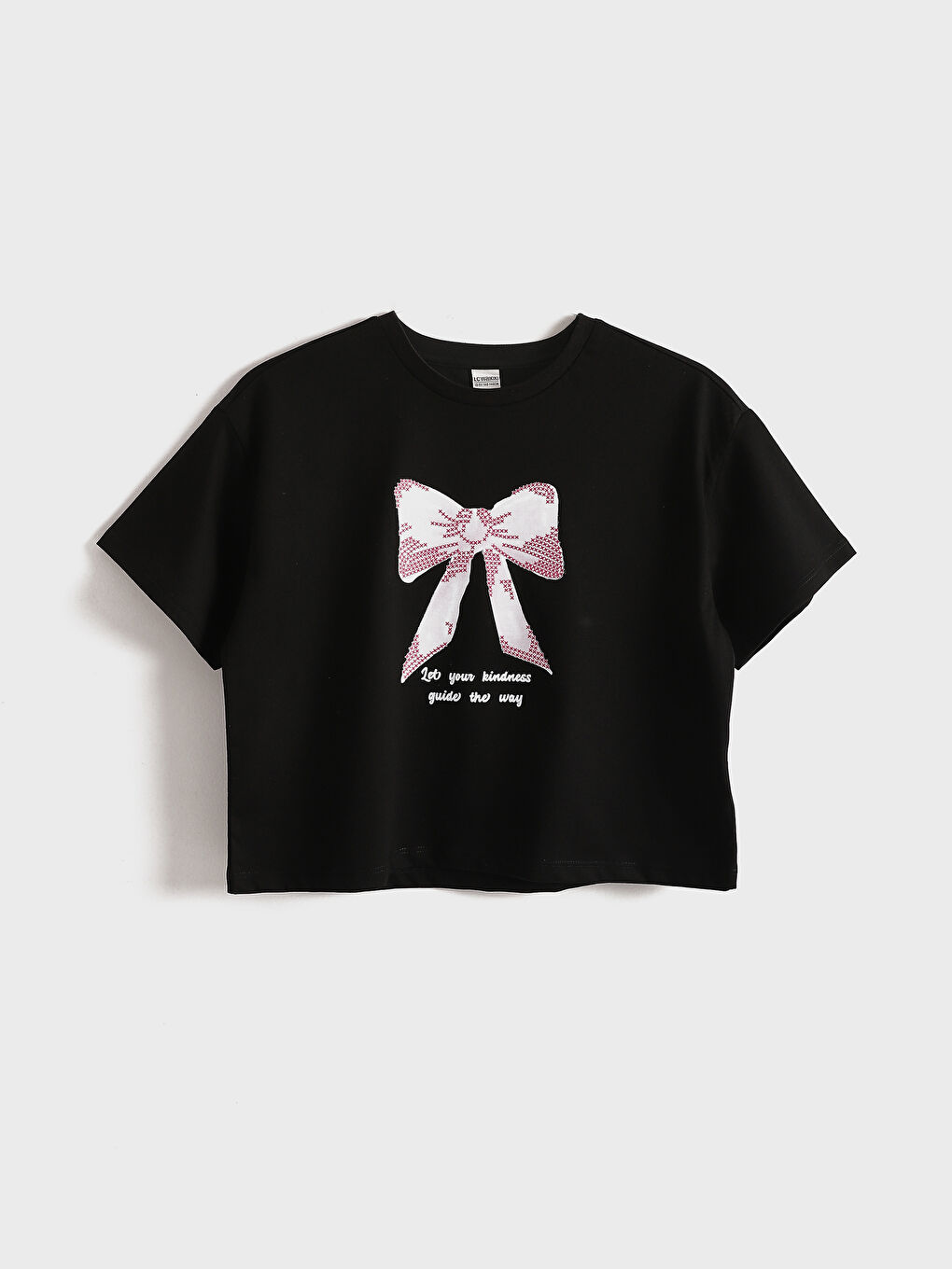 LCW Kids Crew Neck Printed Girls' T-Shirt -S59532Z4-CVL