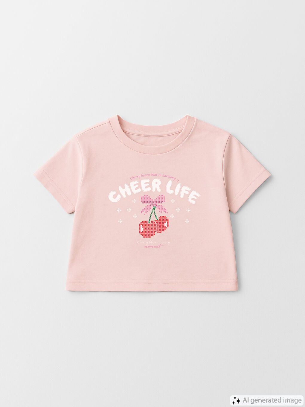 LCW Kids Crew Neck Printed Girls' T-Shirt -S59532Z4-FRA