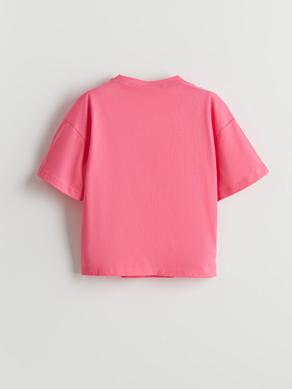 طقم بيجامة قصيرة للبنات بياقة دائرية-2