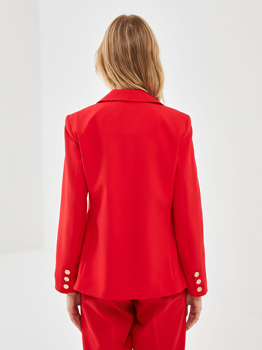 Ženska blazer jakna od krepa -S59577Z8-CRT