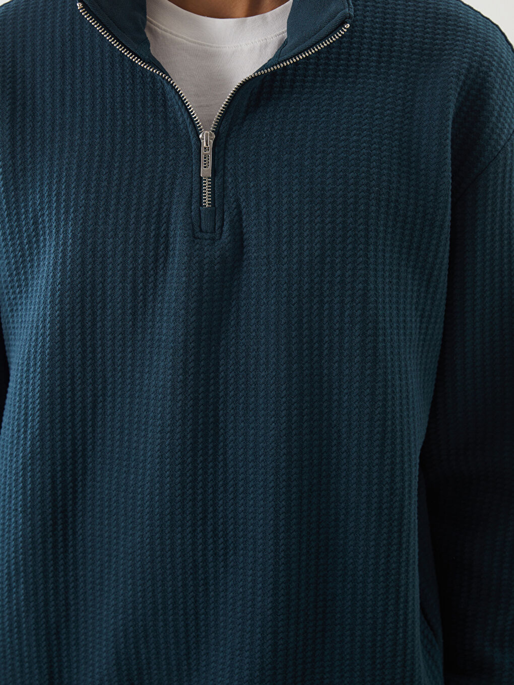 Funnel Neck Men's Sweatshirt-2