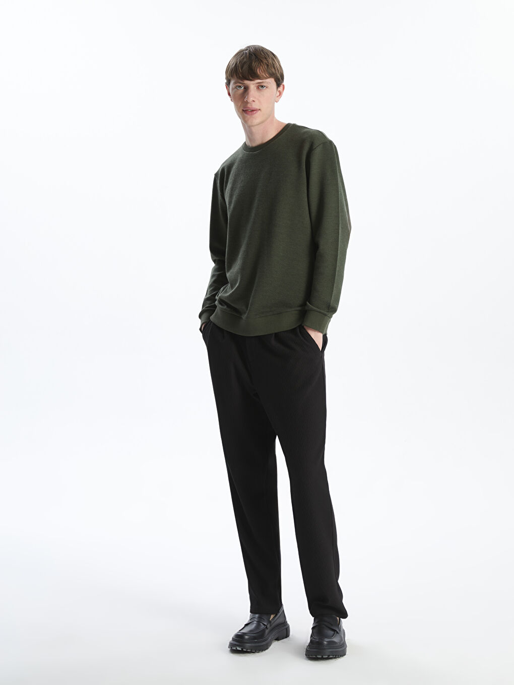 Crew Neck Men's Sweatshirt -S59615Z8-J2L