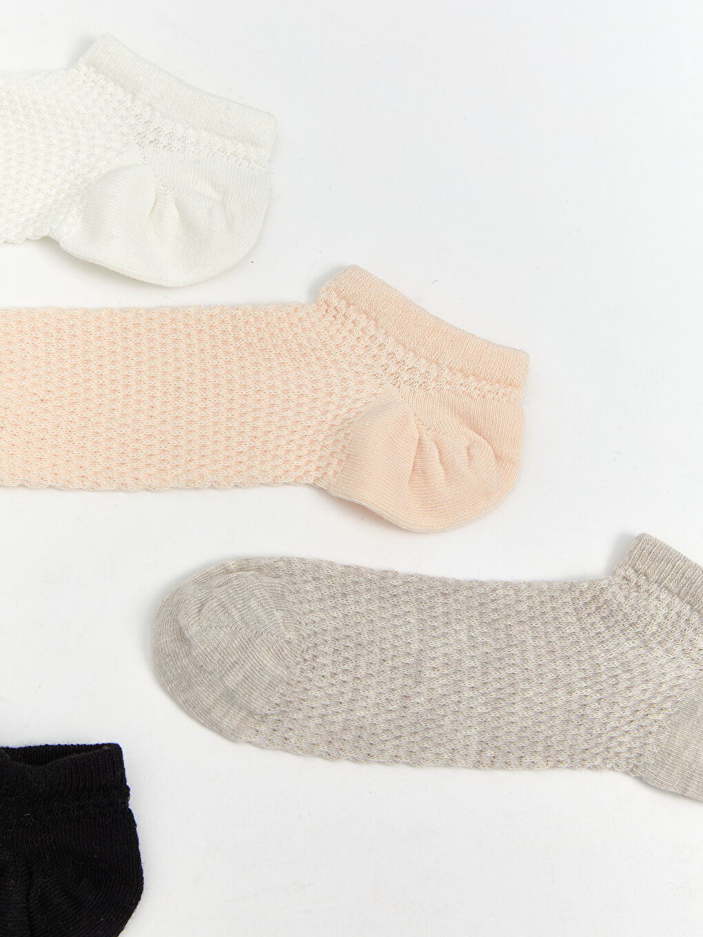 LCW DREAM Women's Plain Sneaker Socks 5-Pack -S59664Z8-FDU