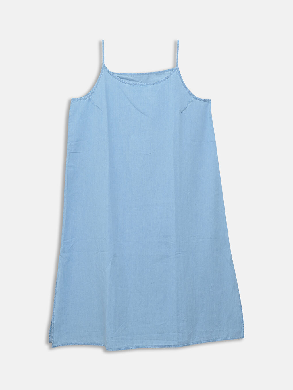Square Collar Women's Denim Dress -S59676Z8-311