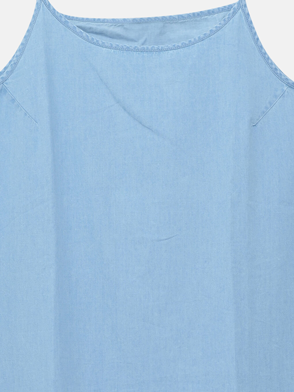 Square Collar Women's Denim Dress -S59676Z8-311