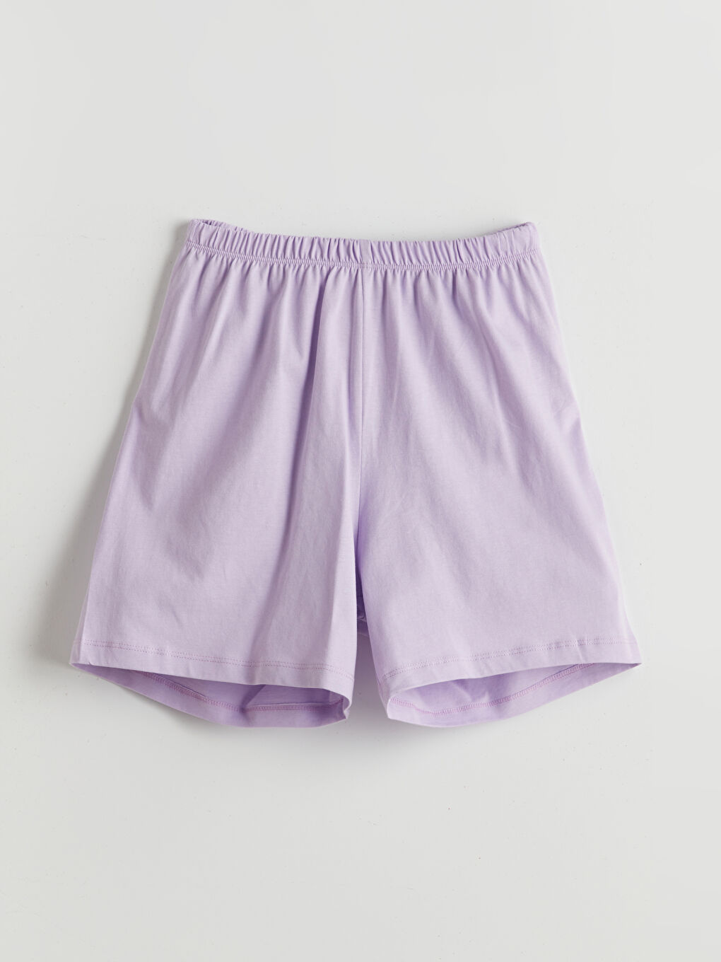 LCW Kids Crew Neck Girls' Shortie Pyjama Set -S59685Z4-G0W