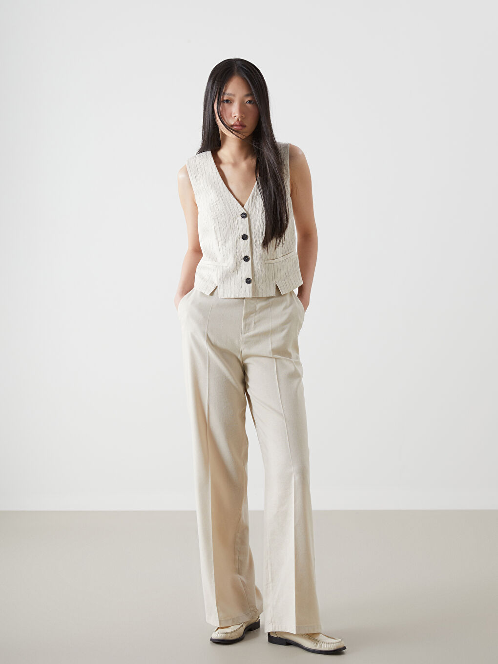 Ženske pantalone regular fit -S59705Z8-CR8
