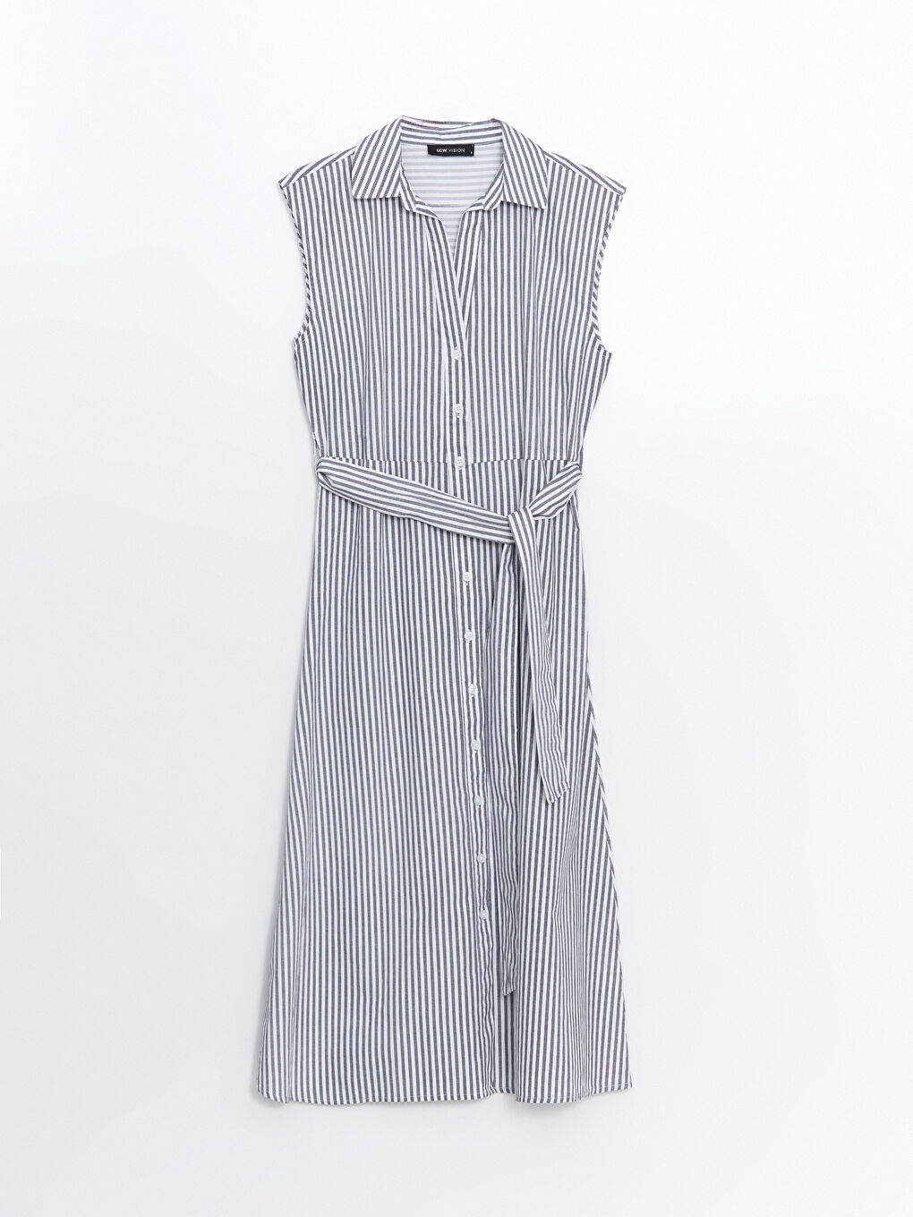 Striped Women's Shirt Dress -S59706Z8-LEN
