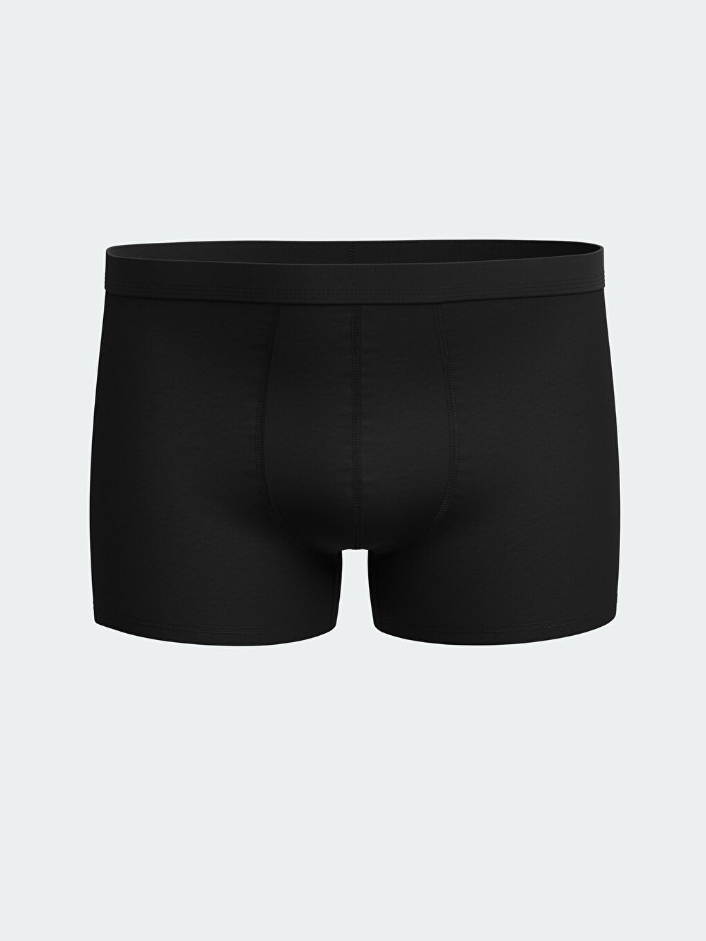 Siyah Standart Kalıp Pamuklu Esnek Erkek Boxer