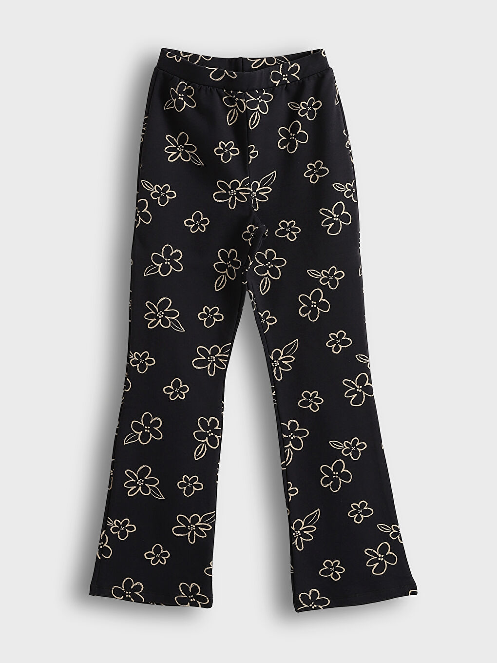 Elastic Waist Floral Spanish Leg Girls' Tights -S59726Z4-LQ9