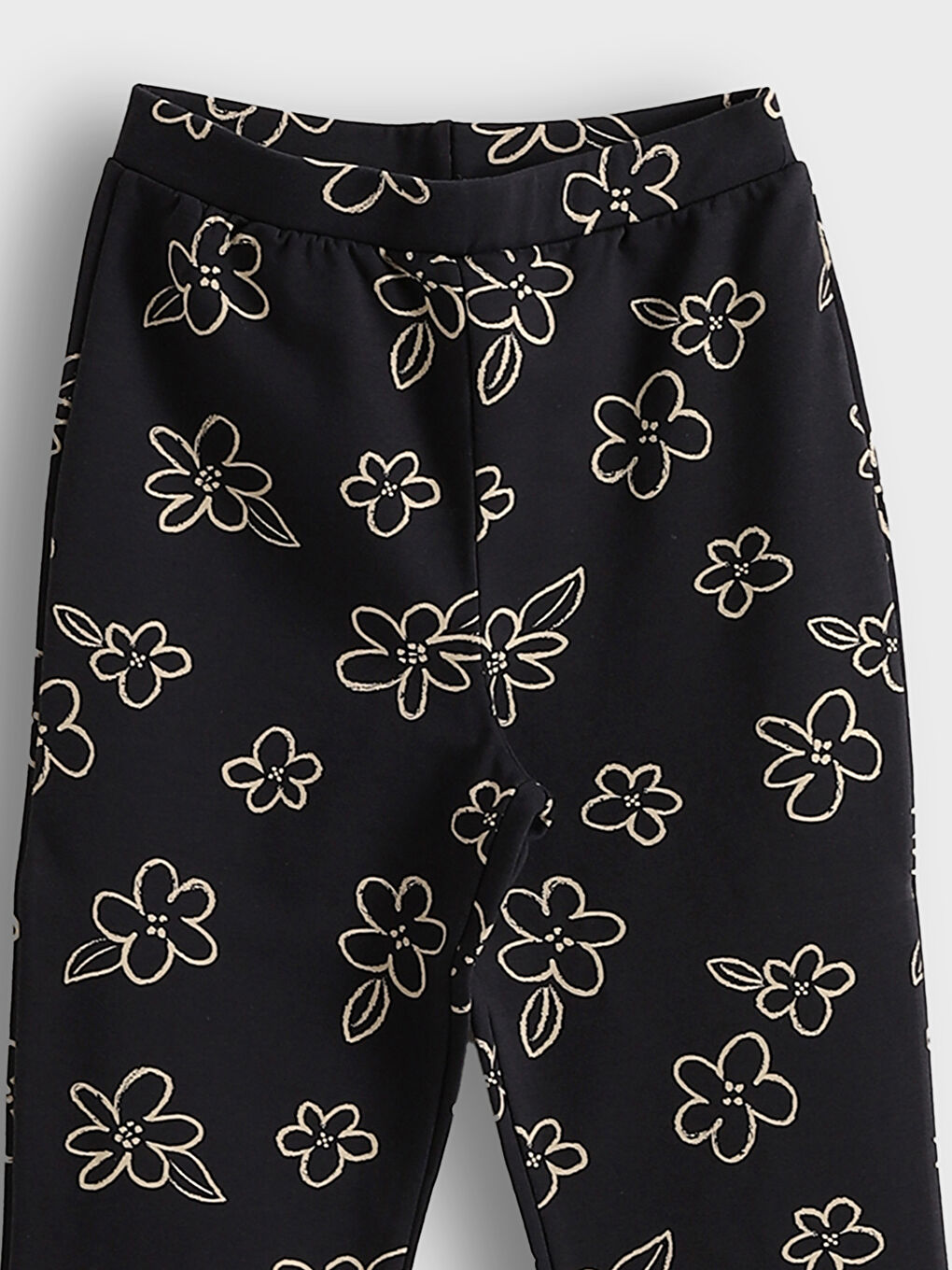 Elastic Waist Floral Spanish Leg Girls' Tights -S59726Z4-LQ9