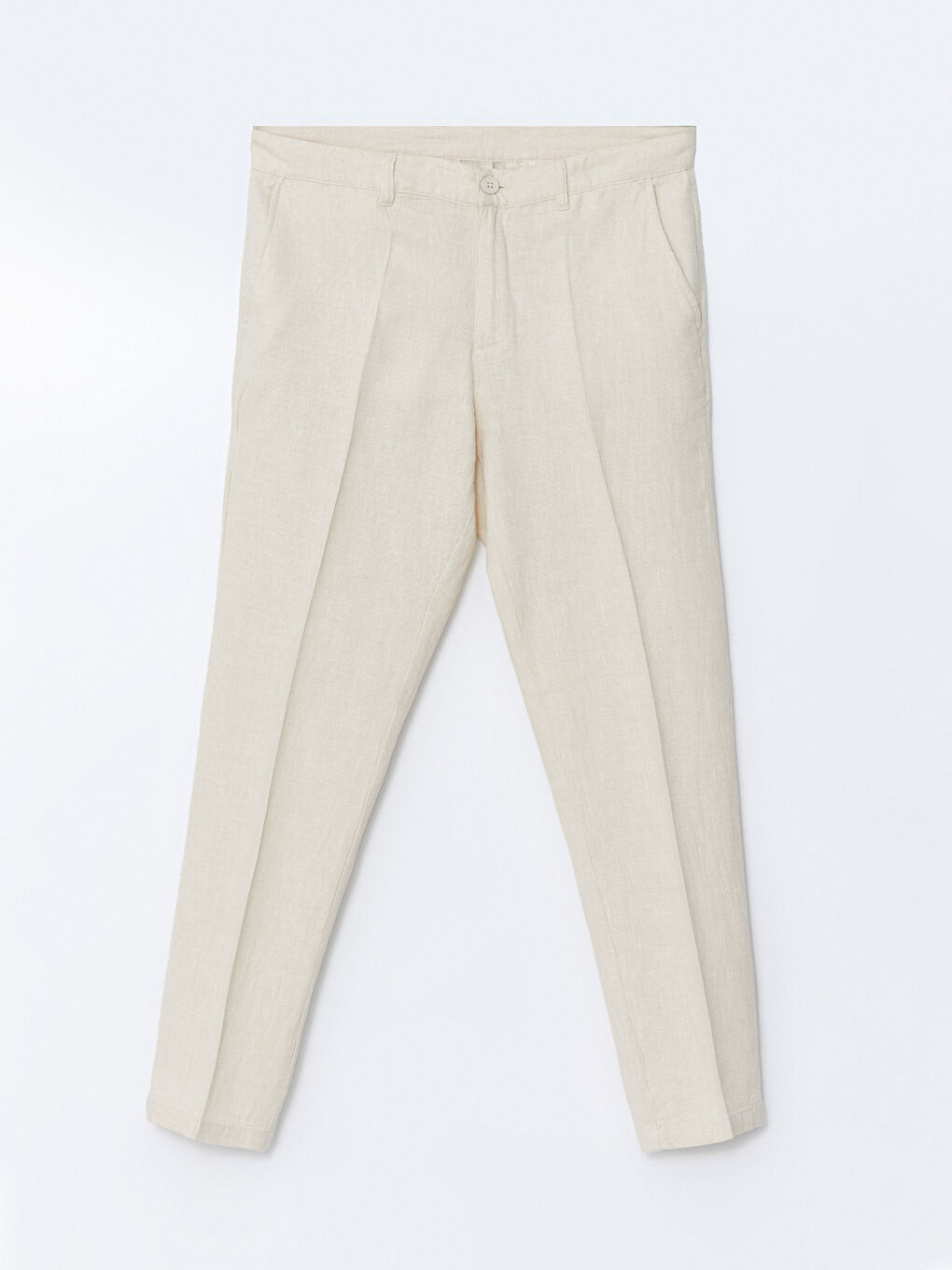 Standard Fit Linen Blend Men's Trousers -S59739Z8-RW0