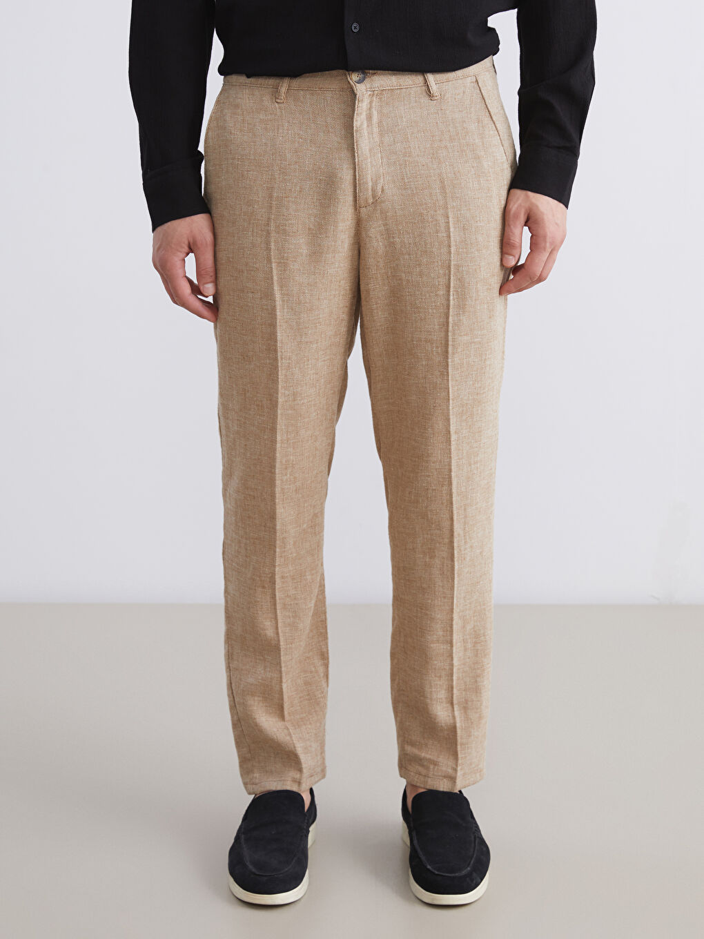 SOUTHBLUE Muške pantalone od mešavine lana standardnog kroja -S59739Z8-DU7