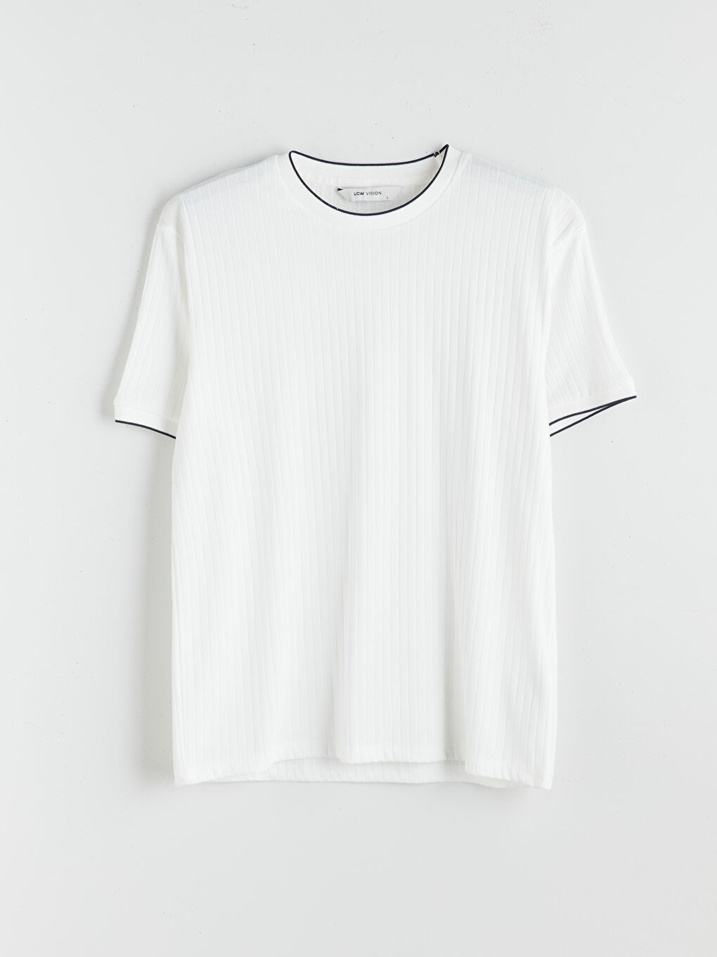 Мужчины Белый Футболка-5