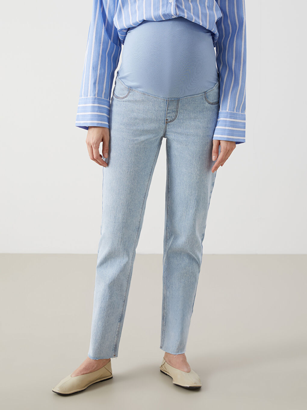 Belly Panel Straight Fit Maternity Jeans -S59759Z8-507