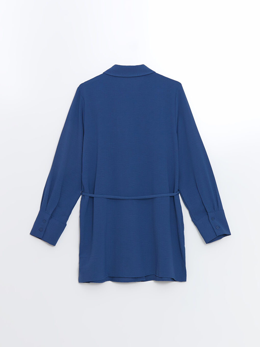 Plain Sashed Women's Shirt Tunic -S59771Z8-HRQ