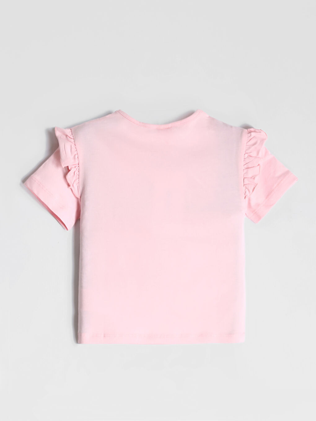 Crew Neck Printed Girls' T-Shirt 2 Pack-3