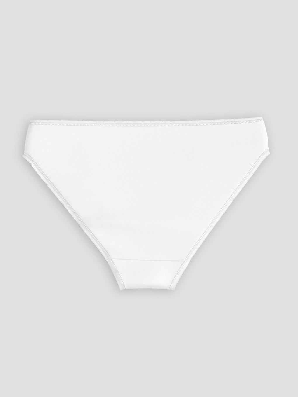Beyaz Düz Bikini Külot-1