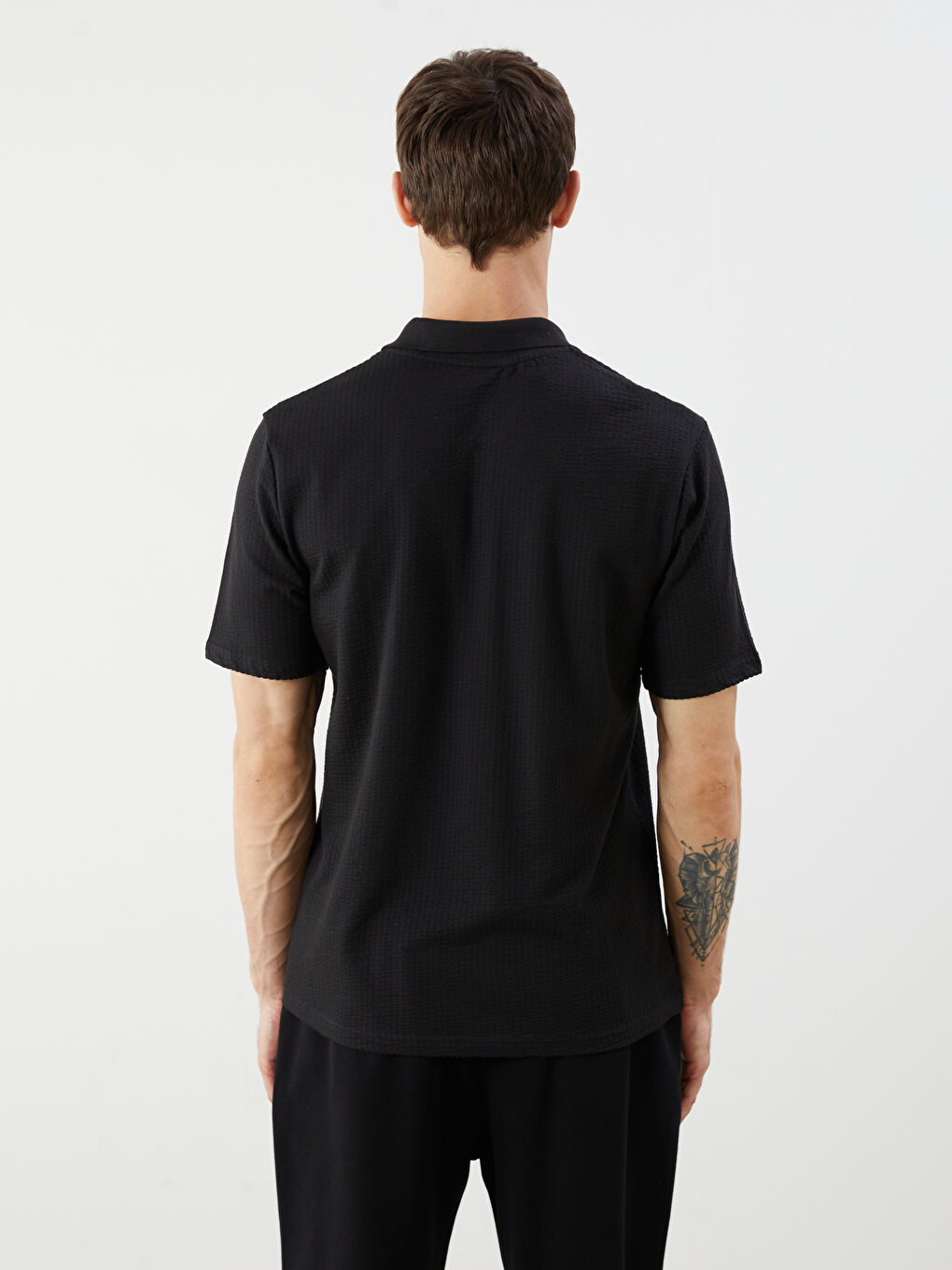 T-shirt homme col polo manches courtes-3