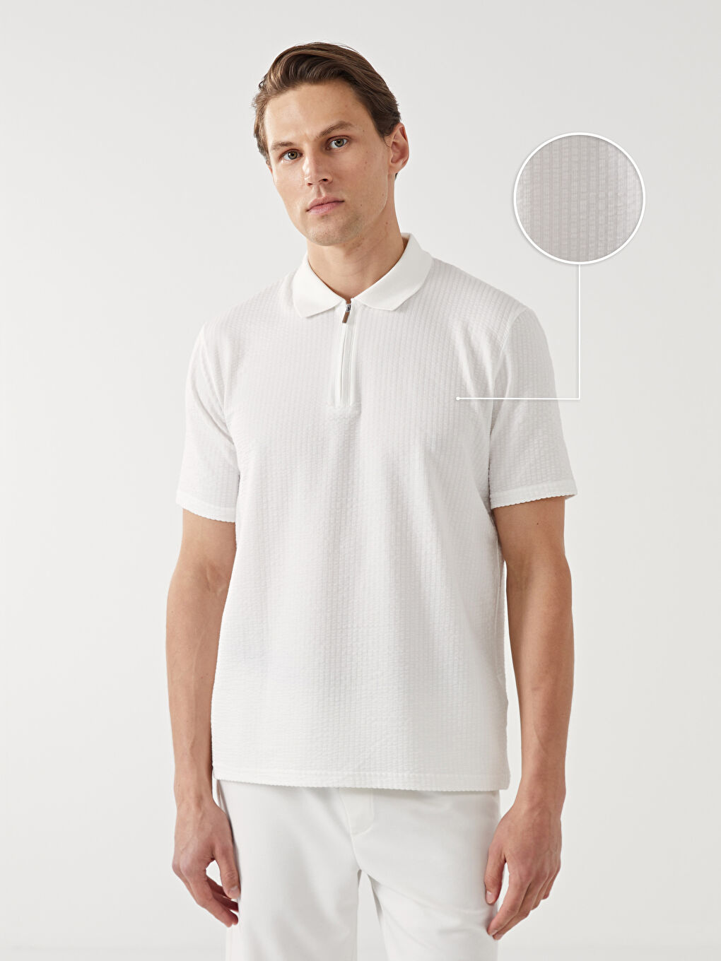 Polo Neck Short Sleeve Men's T-Shirt -S59786Z8-R9J