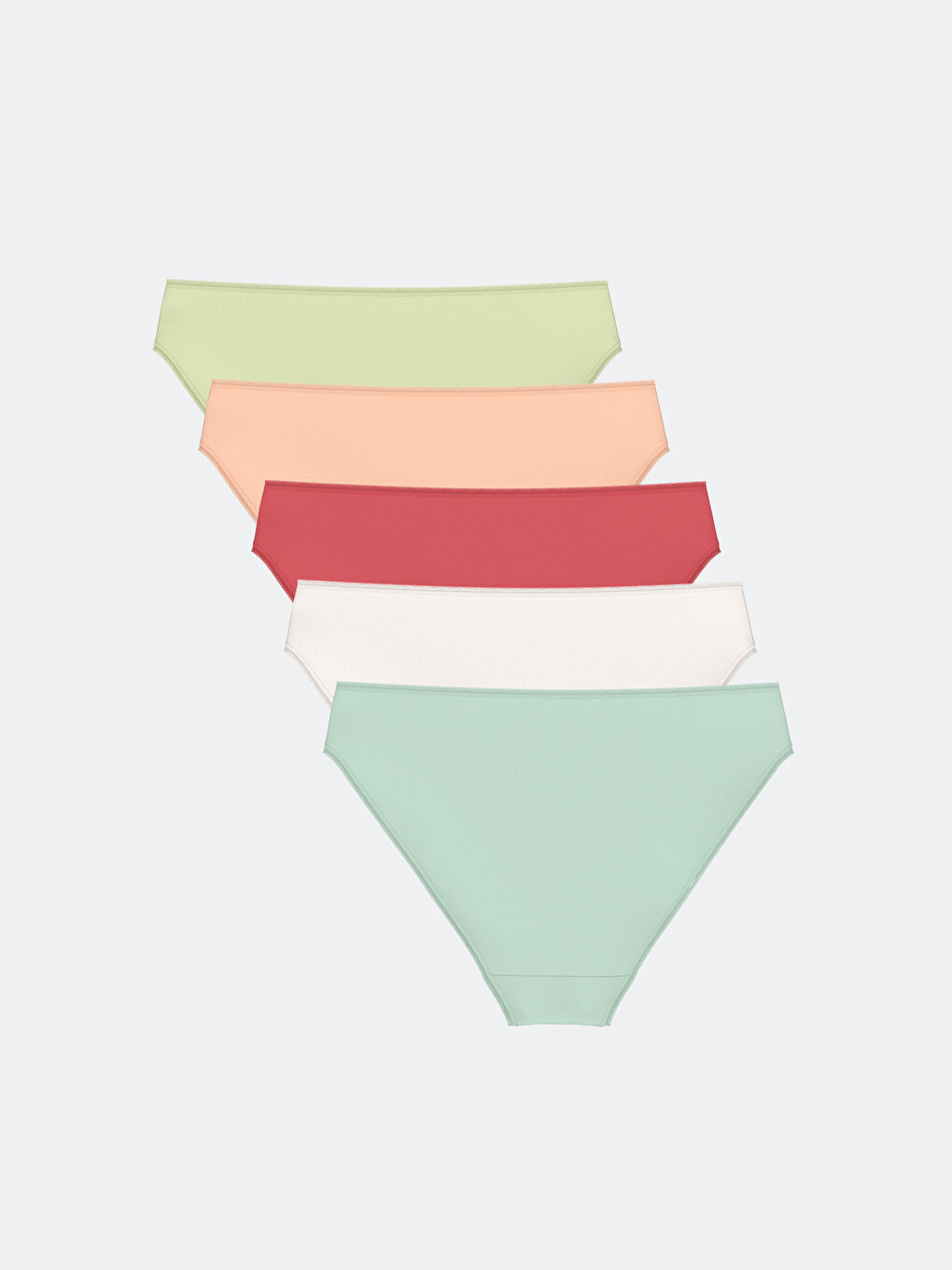 LCW DREAM Yeşil Düz Bikini Külot 5'li Paket - 1