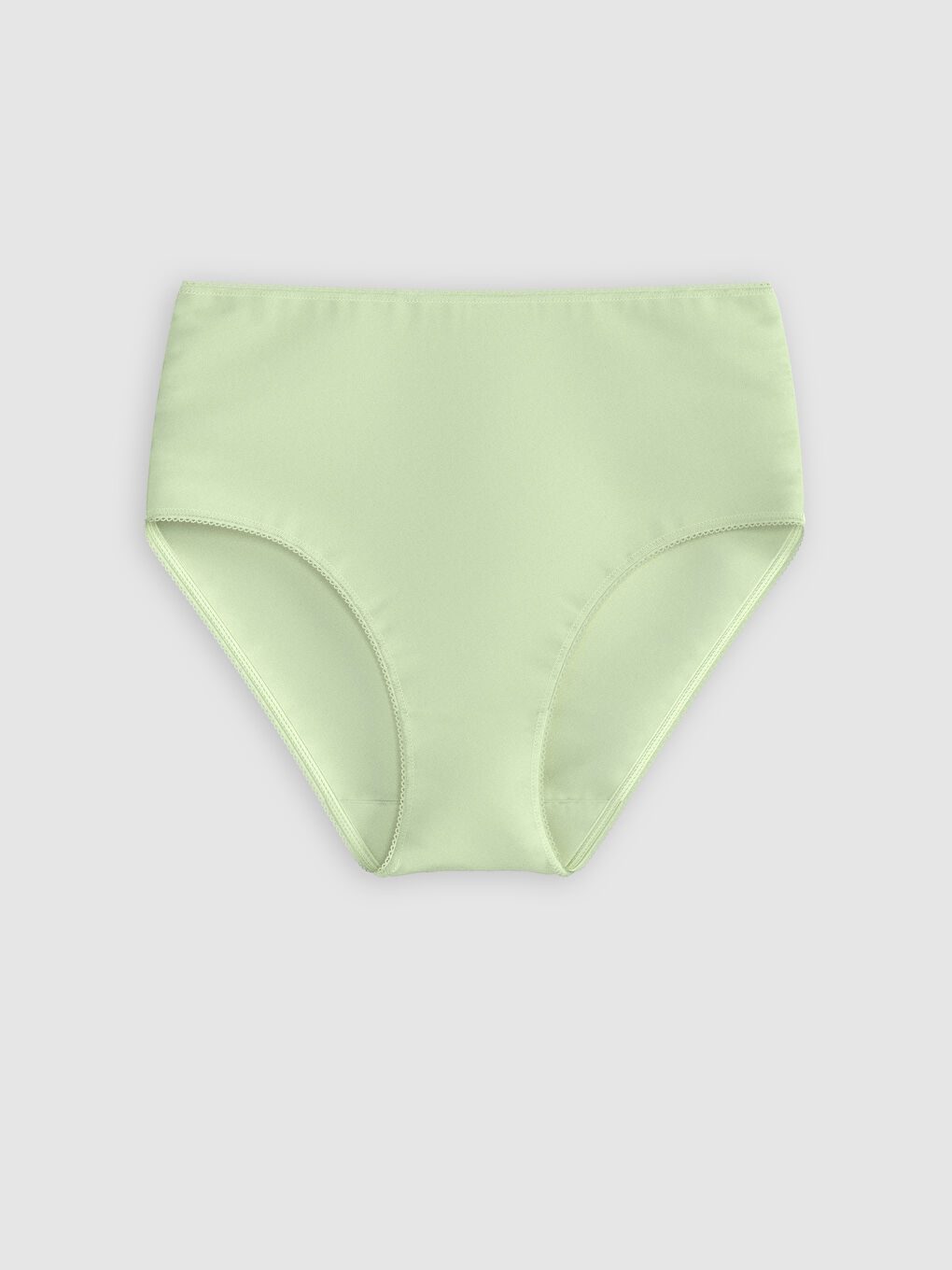 Yeşil Yüksek Bel Düz Klasik Külot